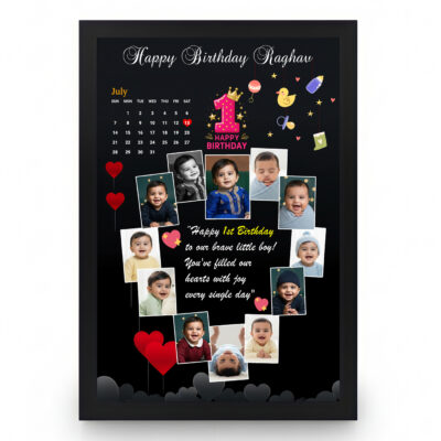1st Birthday Collage Frame